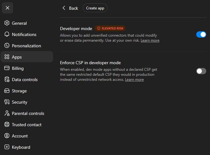 Enable Developer Mode